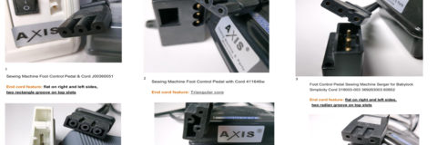 Axis sewing foot pedal series